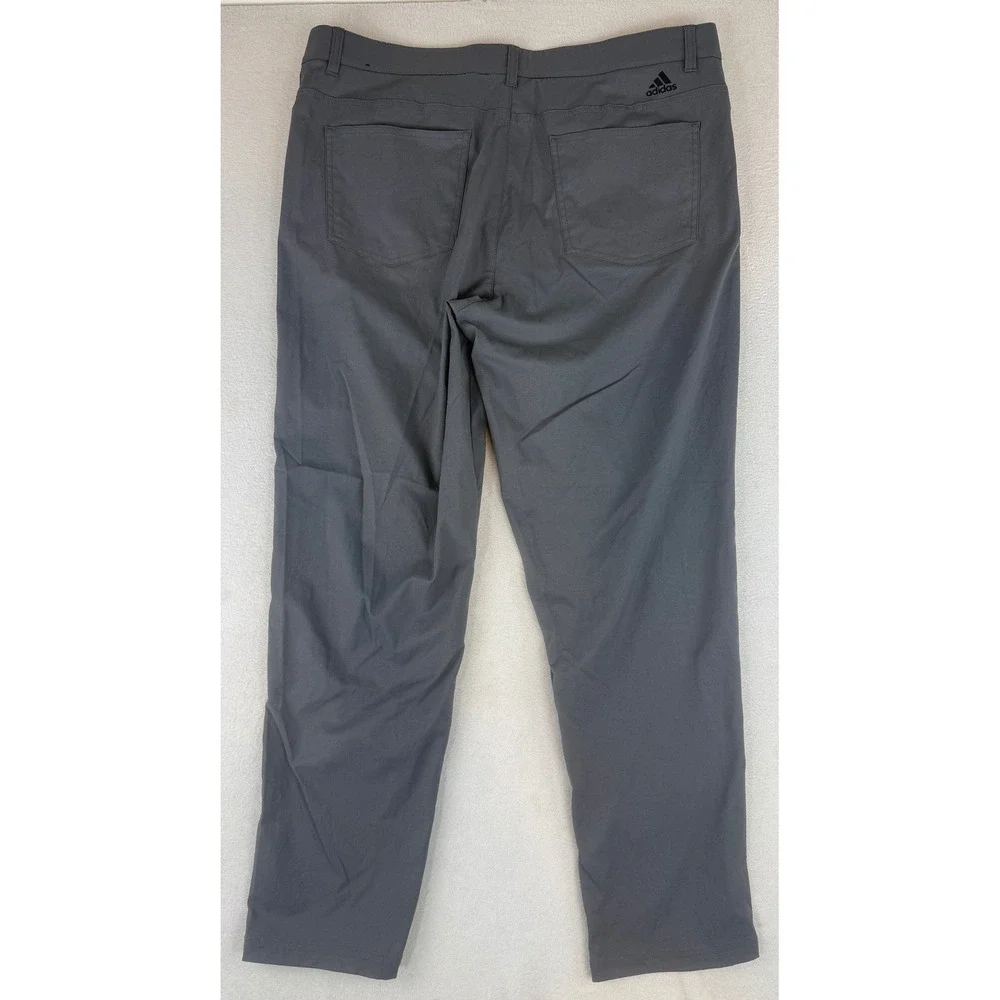 Adidas Golf Pants Mens 38/30 Grey Ultimate365 5-Pocket Athletic Trousers